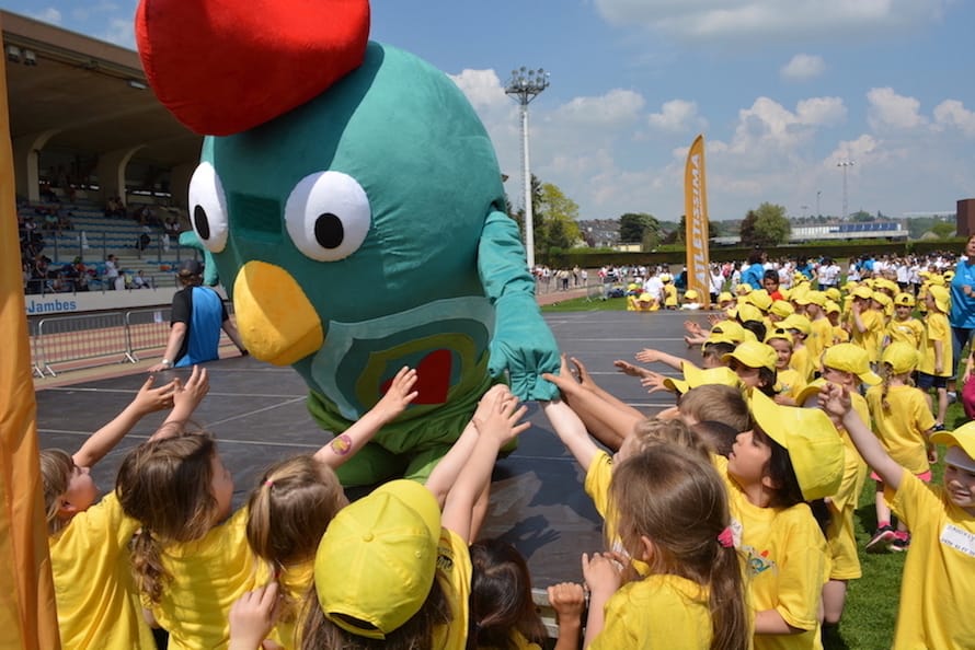 Ruman, la mascotte de Namur Capitale